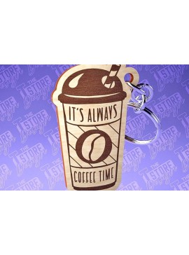 Σετ των 3 Intra απο ξύλο plywood 3mm-4mm πάχος - Κοπή Laser Μπρελόκ Καφέ | Αστεία αποσπάσματα Δίασταση 4x4 cm INTRAFABR-80296106