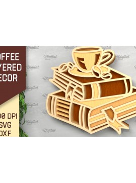 Σετ των 2 Intra απο ξύλο plywood 3mm-4mm πάχος - Διακόσμηση τοίχου με στρώσεις καφέ  Δίασταση 30x20 cm INTRAFABR-99495606