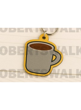 Σετ των 3 Intra απο ξύλο plywood 3mm-4mm πάχος -   Μπρελόκ Κούπα Καφέ Δίασταση 4x4 cm INTRAFABR-123666047