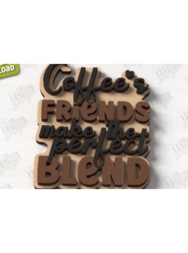 Σετ των 2 Intra απο ξύλο plywood 3mm-4mm πάχος - Coffee Sign Cut Laser | Καφενείο Δίασταση 30x20 cm INTRAFABR-123369622