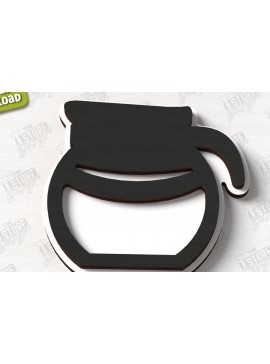 Intra απο ξύλο plywood 3mm-4mm πάχος - Coffee Sign Cut Laser | Καφενείο Δίασταση 30x20 cm INTRAFABR-123369540