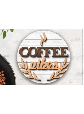 Σετ των 2 Intra απο ξύλο plywood 3mm-4mm πάχος - Διακόσμηση δίσκου καφέ σε επίπεδα Δίασταση 30x20 cm INTRAFABR-120977202