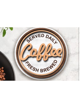 Σετ των 2 Intra απο ξύλο plywood 3mm-4mm πάχος - Διακόσμηση δίσκου καφέ σε επίπεδα Δίασταση 30x20 cm INTRAFABR-120977246