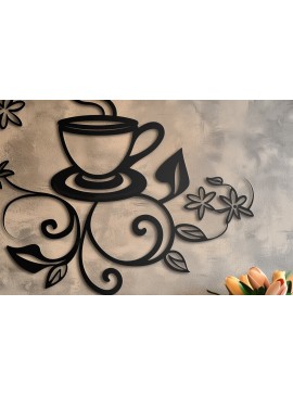 Σετ των 3 Intra απο ξύλο plywood 3mm-4mm πάχος - Διακόσμηση τοίχου καφέ Laser Cut Σχέδιο  Δίασταση 4x4 cm INTRAFABR-99538553