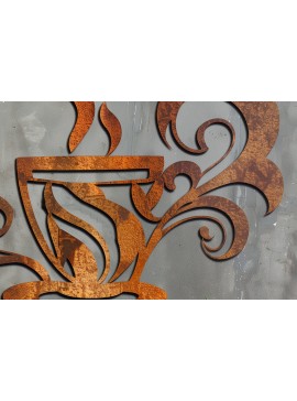 Σετ των 3 Intra απο ξύλο plywood 3mm-4mm πάχος - Διακόσμηση τοίχου καφέ Laser Cut Σχέδιο  Δίασταση 4x4 cm INTRAFABR-99564216