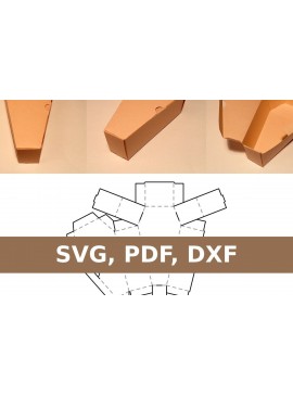 Σετ των 2 Intra απο ξύλο plywood 3mm-4mm πάχος - Κουτί φέρετρου Δίασταση 15x15 cm INTRAFABR-33667520