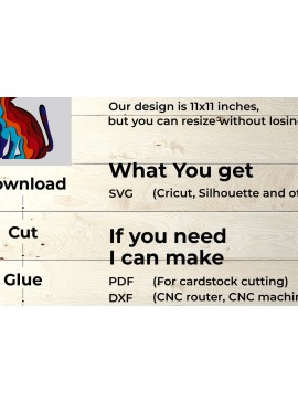 Σετ των 2 Intra απο ξύλο plywood 3mm-4mm πάχος - Colorful Layered Cat , Shadow Box  Δίασταση 25x25 cm INTRAFABR-76993200