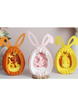 Σετ των 2 Intra απο ξύλο plywood 3mm-4mm πάχος - Combo 5 Templates Πασχαλινά αυγά Χαρτί κοπής Δίασταση 21x29 cm INTRAFABR-90160975