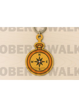 Σετ των 3 Intra απο ξύλο plywood 3mm-4mm πάχος - Μπρελόκ πυξίδας  Δίασταση 4x4 cm INTRAFABR-123331055