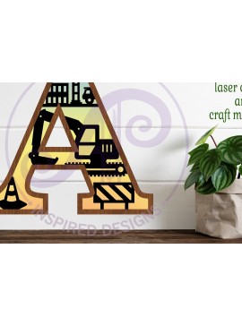 Intra απο ξύλο plywood 3mm-4mm πάχος - Κατασκευή Larg a Wall Letter 3 Layer Δίασταση 30x20 cm INTRAFABR-115467606