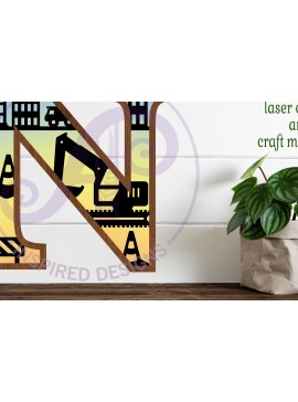 Intra απο ξύλο plywood 3mm-4mm πάχος - Κατασκευή Large N Wall Letter 3 Layer Δίασταση 30x20 cm INTRAFABR-115467255