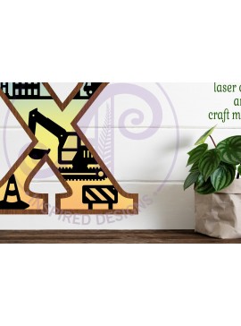 Intra απο ξύλο plywood 3mm-4mm πάχος - Κατασκευή Large X Wall Letter 3 Layer Δίασταση 30x20 cm INTRAFABR-115466928