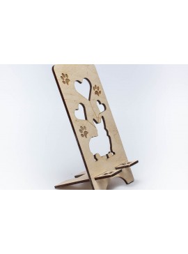 Σετ των 2 Intra απο ξύλο plywood 3mm-4mm πάχος - Τηλεφωνική βάση Corgi Δίασταση 20x20 cm INTRAFABR-66016338