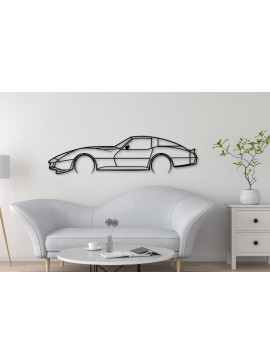 Σετ των 3 Intra απο ξύλο plywood 3mm-4mm πάχος - Corvette C3 Car Dxf ,  Car Laser Δίασταση 20x20 cm INTRAFABR-111176266