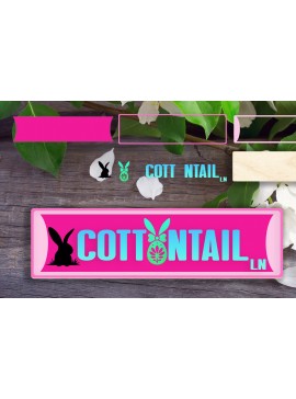 Σετ των 3 Intra απο ξύλο plywood 3mm-4mm πάχος - Πινακίδα Cottontail Lane Δίασταση 4x4 cm INTRAFABR-119395945