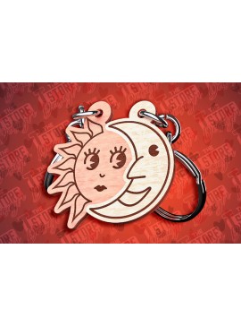 Σετ των 3 Intra απο ξύλο plywood 3mm-4mm πάχος - Μπρελόκ Καρδιά Ζευγαριού | Laser Cut  Δίασταση 4x4 cm INTRAFABR-81251033