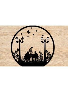 Σετ των 2 Intra απο ξύλο plywood 3mm-4mm πάχος - Ζευγάρι τοίχου εκτύπωσης 3d Sesign Δίασταση 30x20 cm INTRAFABR-21463843