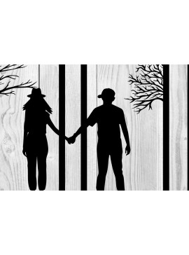 Intra απο ξύλο plywood 3mm-4mm πάχος - Ζευγάρι τοίχου εκτύπωσης Δίασταση 40x50 cm INTRAFABR-20663655