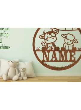 Σετ των 2 Intra απο ξύλο plywood 3mm-4mm πάχος -  περικοπής   Name Sign Δίασταση 30x20 cm INTRAFABR-70574951