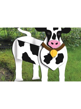 Σετ των 3 Intra απο ξύλο plywood 3mm-4mm πάχος - Cow Planter Animal Pot Flower Garden  Δίασταση 20x20 cm INTRAFABR-103588917