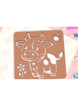 Intra απο ξύλο plywood 3mm-4mm πάχος - Πίνακας ανίχνευσης αγελάδων | Πρότυπο σχεδίασης Δίασταση 40x50 cm INTRAFABR-98121455