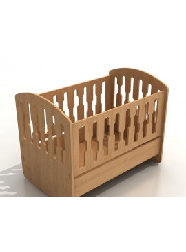 Σετ των 2 Intra απο ξύλο plywood 3mm-4mm πάχος - Κούνια κοπής με λέιζερ Αρχεία  Baby Rock Δίασταση 30x20 cm INTRAFABR-39074493