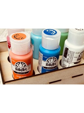 Σετ των 2 Intra απο ξύλο plywood 3mm-4mm πάχος - Κιβώτιο Laser Organizer Bottle Paint Craft Δίασταση 20x20 cm INTRAFABR-111624643