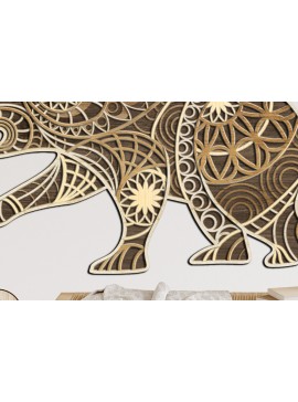 Σετ των 2 Intra απο ξύλο plywood 3mm-4mm πάχος -  κοπής με λέιζερ πολλαπλών στρώσεων Crafts Bear Δίασταση 23x14 cm INTRAFABR-15200194