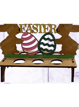 Σετ των 2 Intra απο ξύλο plywood 3mm-4mm πάχος - Κρέμα Αυγού Πασχαλινό Δίσκο Laser File  Δίασταση 15x15 cm INTRAFABR-65386514