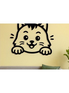 Σετ των 3 Intra απο ξύλο plywood 3mm-4mm πάχος -  Cricut Cats Art Decor  Cut File Δίασταση 4x4 cm INTRAFABR-120143482