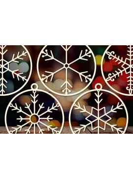 Σετ των 3 Intra απο ξύλο plywood 3mm-4mm πάχος - Πακέτο Cricut Χριστουγεννιάτικη διακόσμηση  Δίασταση 4x4 cm INTRAFABR-83353969