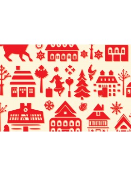 Σετ των 3 Intra απο ξύλο plywood 3mm-4mm πάχος - Πακέτο Cricut Christmas Element  Δίασταση 4x4 cm INTRAFABR-85124839