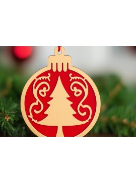 Σετ των 3 Intra απο ξύλο plywood 3mm-4mm πάχος - Cricut Χριστουγεννιάτικο Στολίδι  Cut  Δίασταση 6x6 cm INTRAFABR-107431588