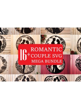 Σετ των 2 Intra απο ξύλο plywood 3mm-4mm πάχος - Cricut Couple Laser Cut Love  Bu Δίασταση 20x20 cm INTRAFABR-81517937