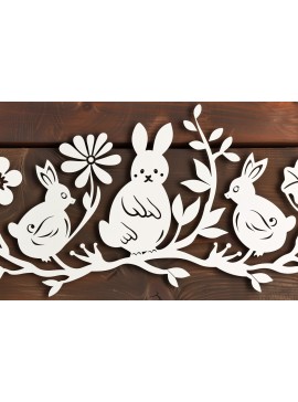Σετ των 3 Intra απο ξύλο plywood 3mm-4mm πάχος - Cricut Πασχαλινό Laser Cut  Δίασταση 4x4 cm INTRAFABR-94062094