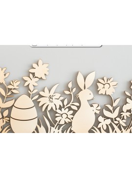 Σετ των 3 Intra απο ξύλο plywood 3mm-4mm πάχος - Cricut Πασχαλινό Laser Cut  Δίασταση 4x4 cm INTRAFABR-94138709