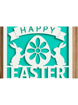 Σετ των 3 Intra απο ξύλο plywood 3mm-4mm πάχος - Cricut Πασχαλινή διακόσμηση τοίχου  Cut  Δίασταση 4x4 cm INTRAFABR-120079392