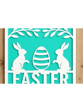 Σετ των 3 Intra απο ξύλο plywood 3mm-4mm πάχος - Cricut Πασχαλινή διακόσμηση τοίχου  Cut  Δίασταση 4x4 cm INTRAFABR-120104998