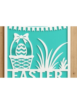 Σετ των 3 Intra απο ξύλο plywood 3mm-4mm πάχος - Cricut Πασχαλινή διακόσμηση τοίχου  Cut  Δίασταση 4x4 cm INTRAFABR-120105285