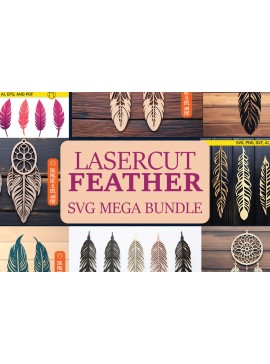 Σετ των 3 Intra απο ξύλο plywood 3mm-4mm πάχος - Πακέτο  Διακόσμηση με φτερά Cricut Δίασταση 4x4 cm INTRAFABR-84745172