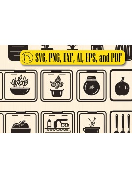 Intra απο ξύλο plywood 3mm-4mm πάχος - Πακέτο Cricut Kitchen Decor  Δίασταση 40x50 cm INTRAFABR-82770838