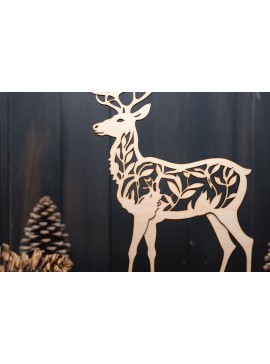 Intra απο ξύλο plywood 3mm-4mm πάχος - Cricut Laser Cut Deer  Decor Δίασταση 30x20 cm INTRAFABR-88577400