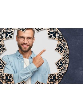 Σετ των 2 Intra απο ξύλο plywood 3mm-4mm πάχος - Cricut Laser Cut Mandala Κορνίζα  Δίασταση 30x30 cm INTRAFABR-59278741