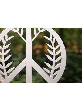 Σετ των 2 Intra απο ξύλο plywood 3mm-4mm πάχος - Cricut Πινακίδα ειρήνης με   Δίασταση 20x20 cm INTRAFABR-90978143