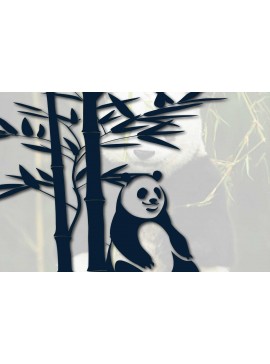 Σετ των 2 Intra απο ξύλο plywood 3mm-4mm πάχος - Cricut Panda με Bamboo  Δίασταση 20x20 cm INTRAFABR-68641006