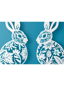 Σετ των 3 Intra απο ξύλο plywood 3mm-4mm πάχος - Πασχαλινό Πακέτο  Paper Cricut Δίασταση 4x4 cm INTRAFABR-92453833