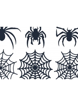 Σετ των 2 Intra απο ξύλο plywood 3mm-4mm πάχος - Πακέτο Cricut Spiderweb  Δίασταση 15x15 cm INTRAFABR-102637138