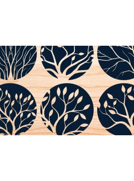 Intra απο ξύλο plywood 3mm-4mm πάχος - Πακέτο Cricut Tree Decor Art Wall Art  Δίασταση 40x50 cm INTRAFABR-69676395