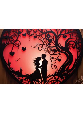 Σετ των 3 Intra απο ξύλο plywood 3mm-4mm πάχος - Cricut Valentine σχέδιο κοπής με λέιζερ Δίασταση 4x4 cm INTRAFABR-88760702