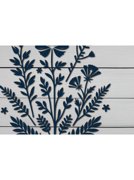 Σετ των 3 Intra απο ξύλο plywood 3mm-4mm πάχος - Cricut Wildflower Cut Laser  Δίασταση 4x4 cm INTRAFABR-93516094